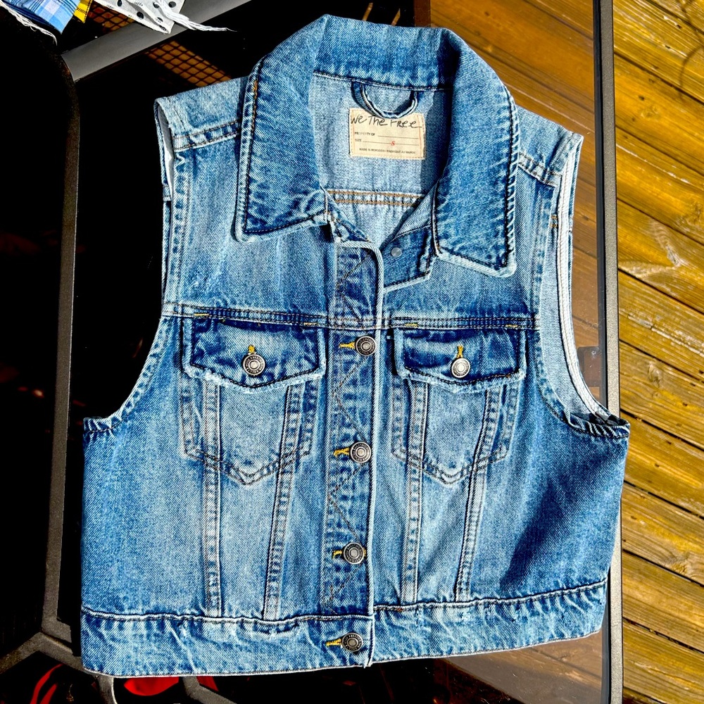 FREE PEOPLE Juniper Denim Vest